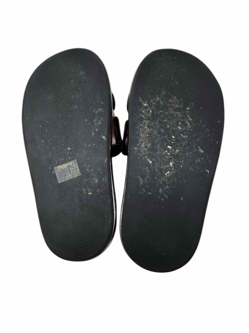 Shoe Size 9 FARM RIO Gold Leather Sandals