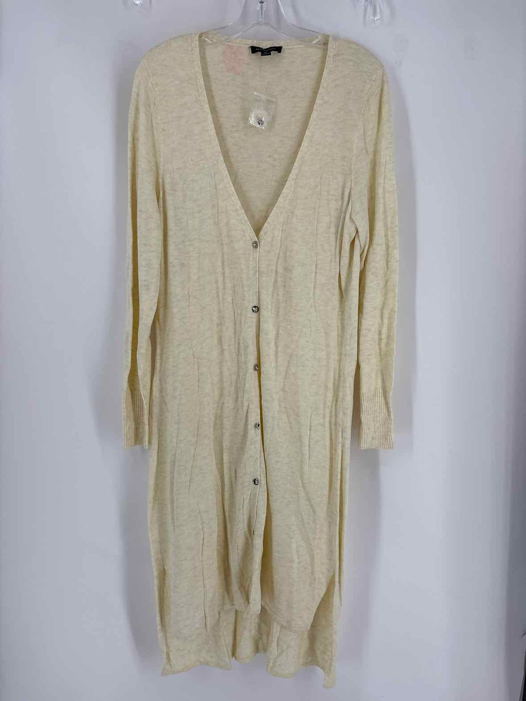 Size M HALSTON Ivory Cardigan