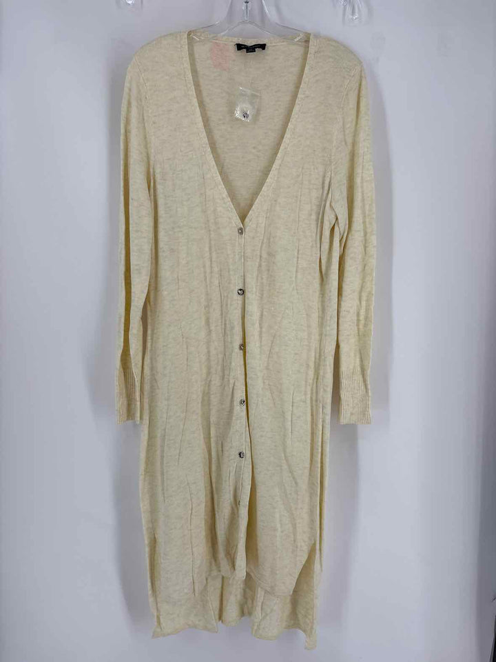Size M HALSTON Ivory Cardigan
