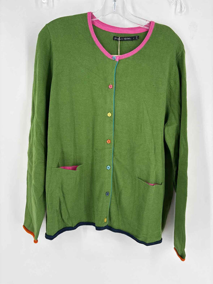 Size L Green Cardigan