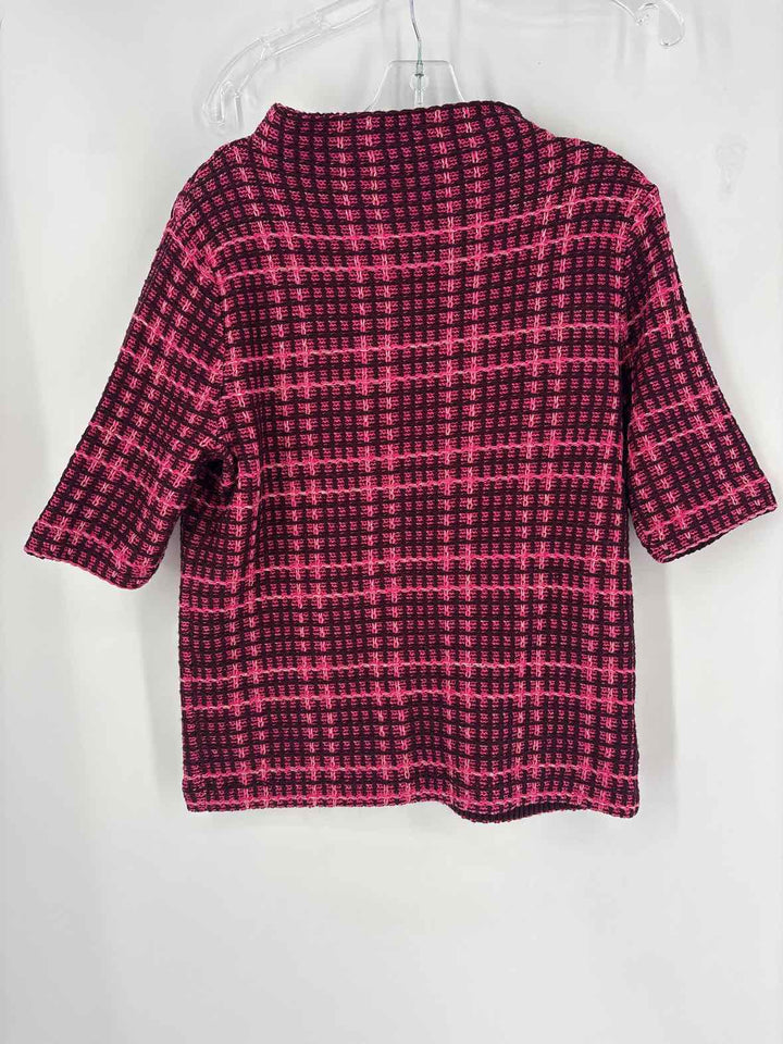 Size M Ann Taylor PINK PRINT Sweater