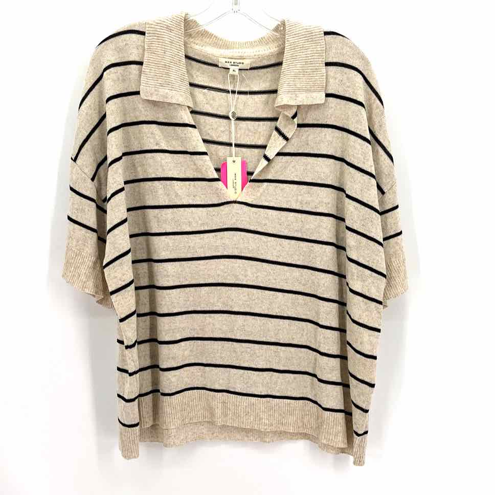 Size XL MAX STUDIO Tan Shirt