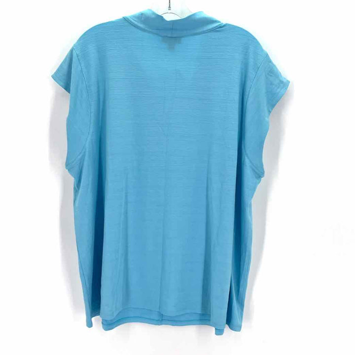 Size 2X J JILL Light Blue Knit Shirt