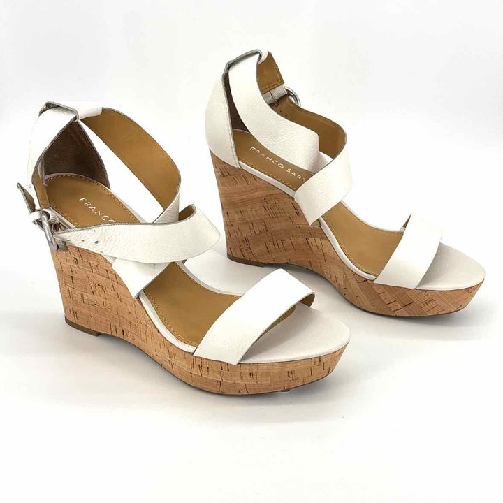 Shoe Size 9.5 FRANCO SARTO White Sandals