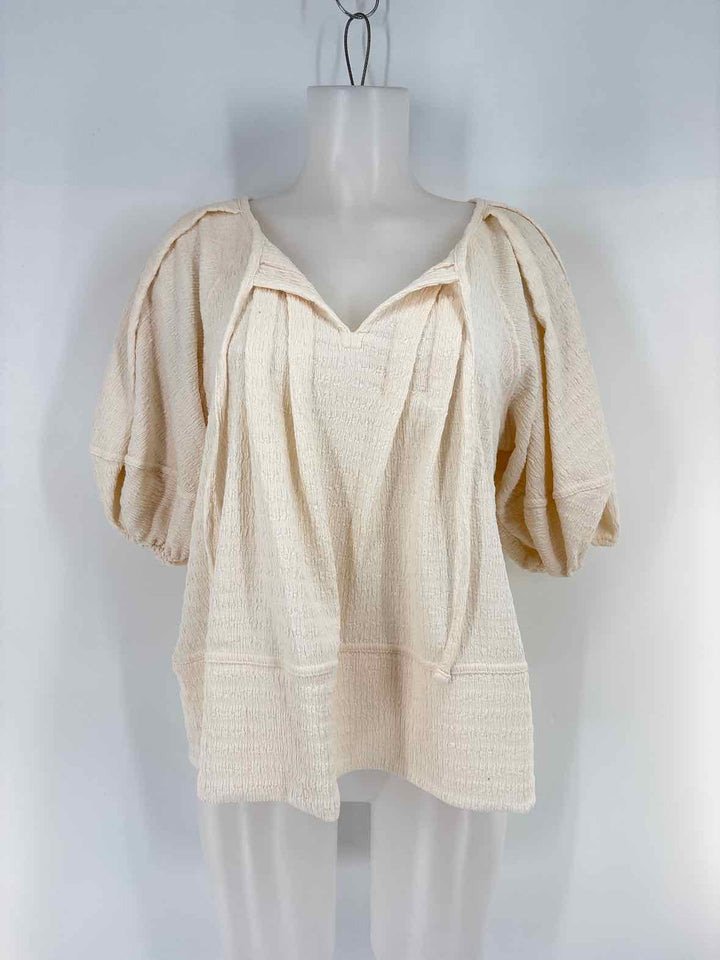 Size M LOFT Cream Shirt