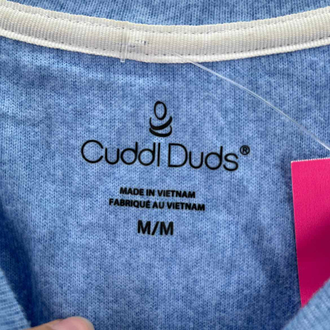 Size M CUDDLE DUDS Blue Print Pajamas