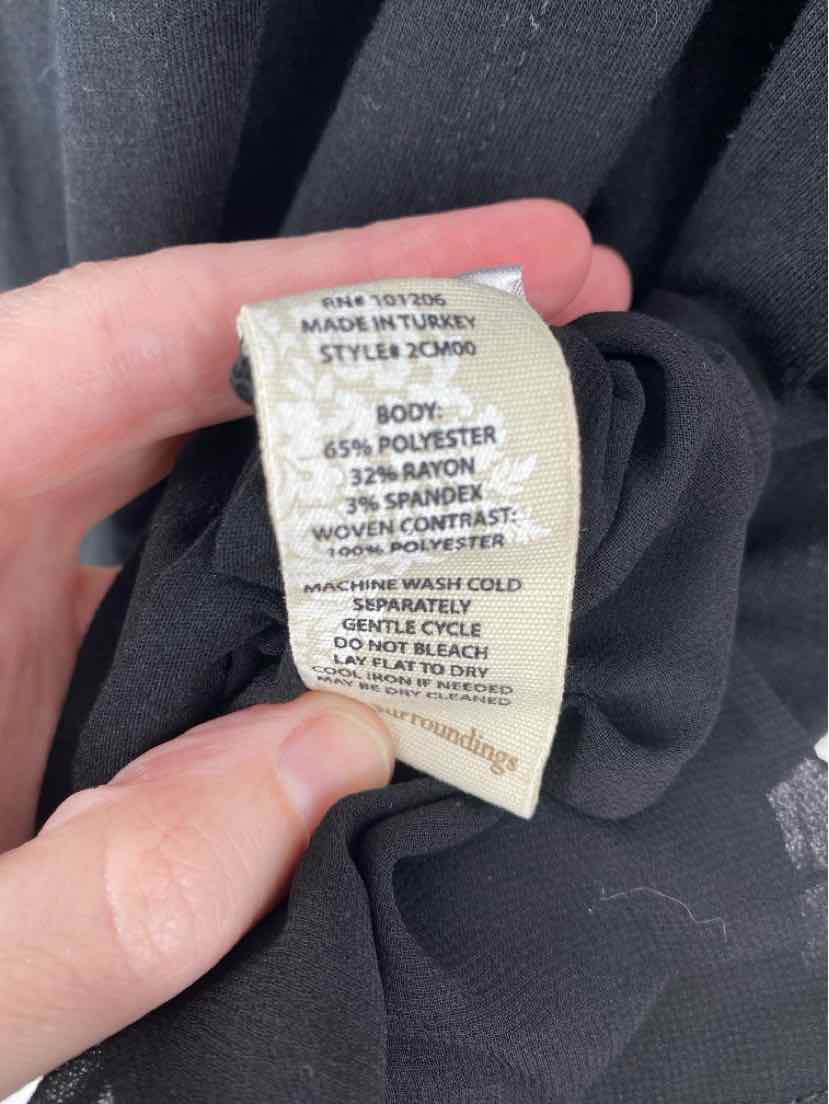 Size L SOFT SURROUNDINGS Black Shirt