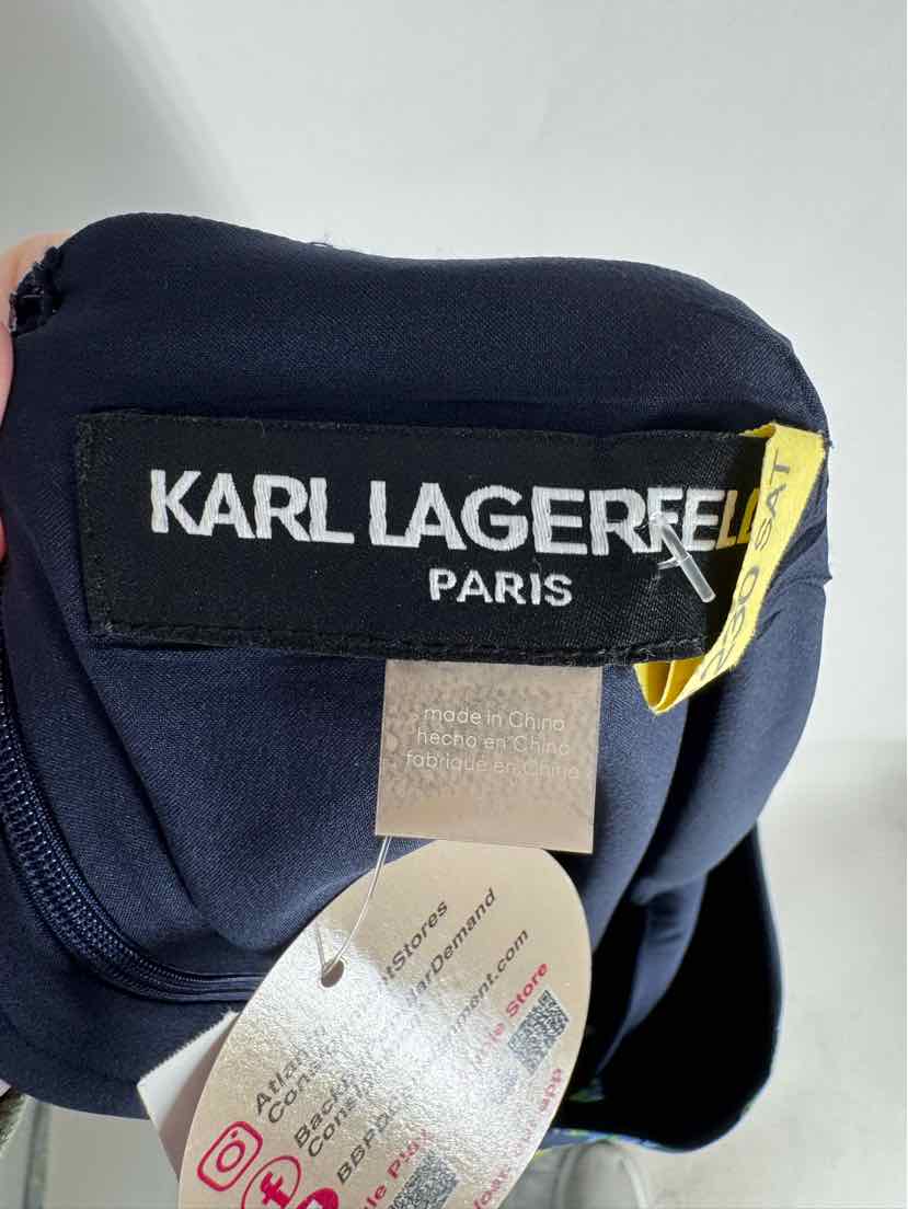 Size M KARL LAGERFELD Navy Print Romper