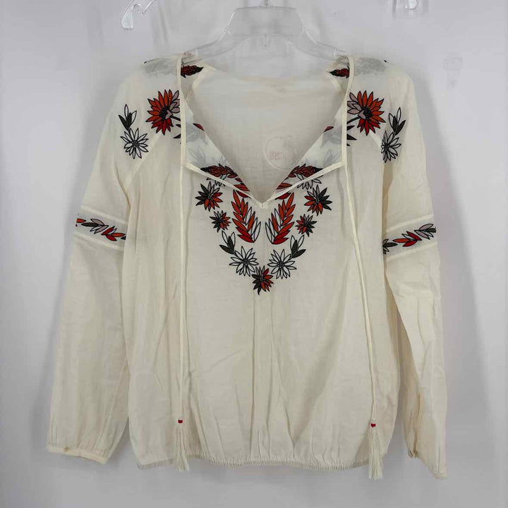 Size 0 Tory Burch Cream Shirt