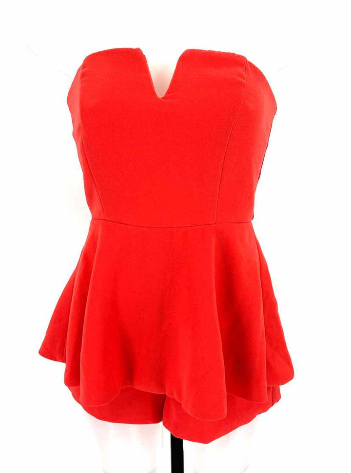 Size S THE IMPECABLE PIG Orange Romper