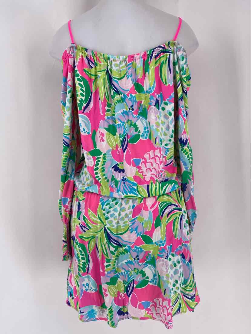 Size M Lilly Pulitzer Multi-Color Cotton Dress