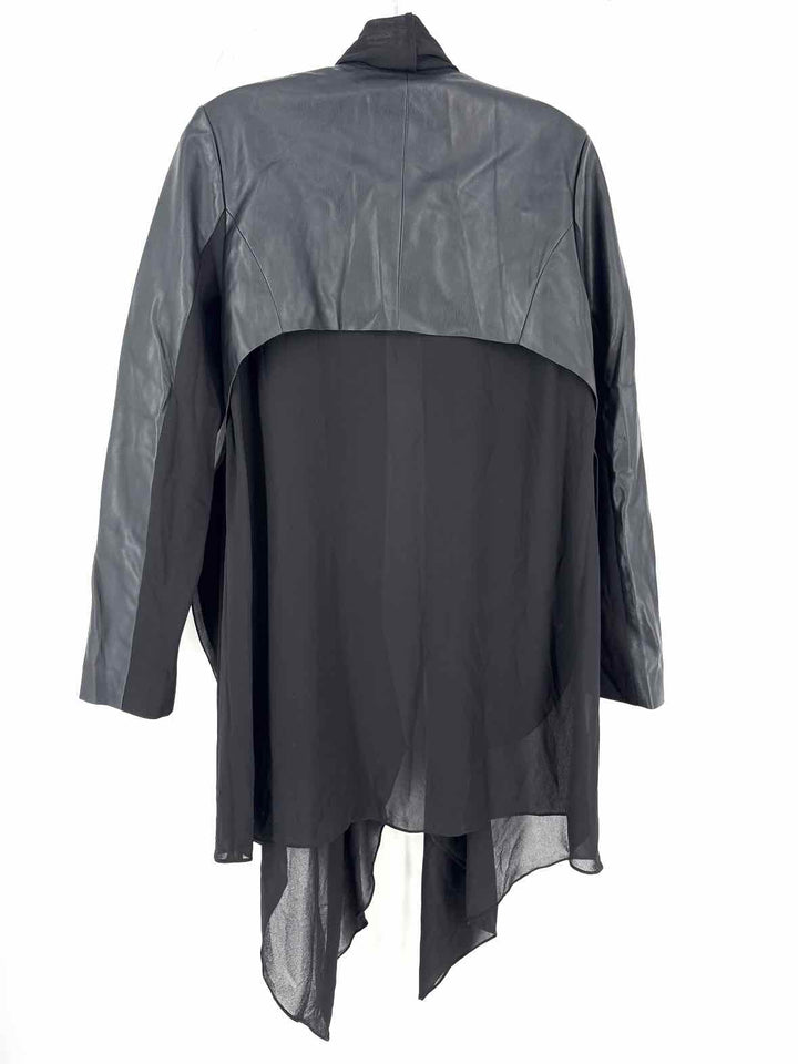 Size S PATRIZIA LUCA Black Leather Jacket