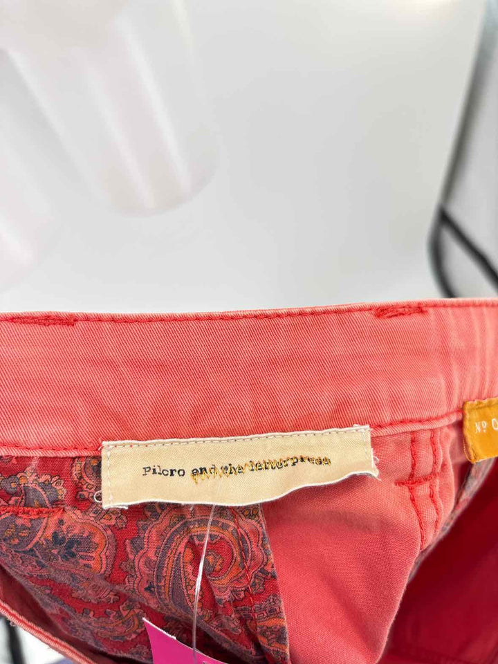 Size 4 Pilcro & the Letterpress Orange Skirt