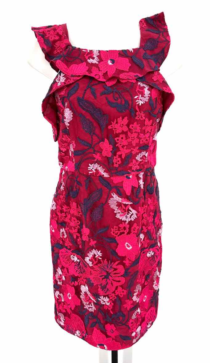 Size 10 HALSTON PINK PRINT Dress