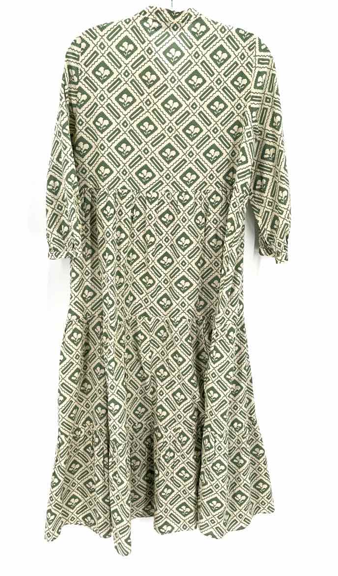 Size S ZARA Green Print Dress