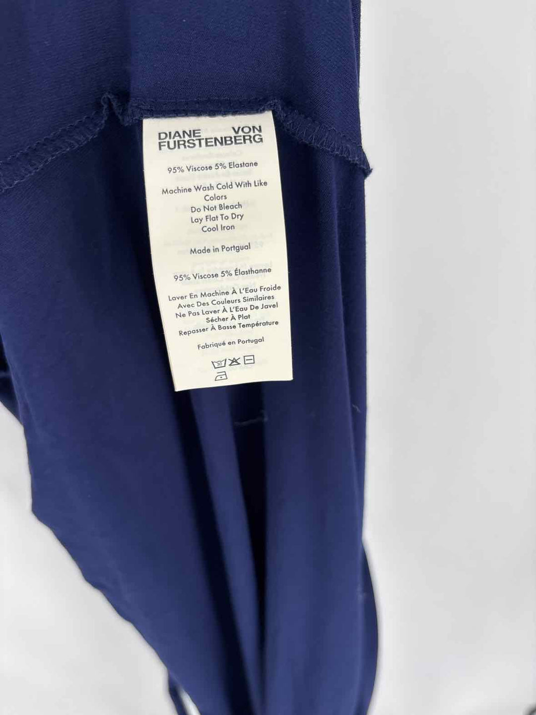 Size L DIANE VON FURSTENBERG Navy Dress