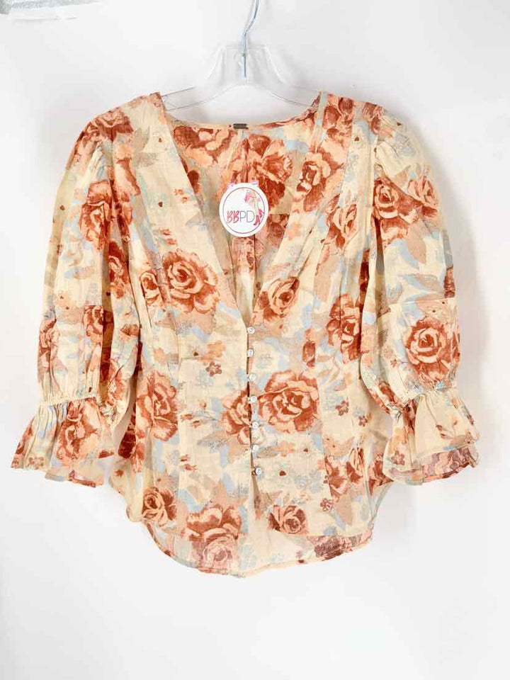 Size M FREE PEOPLE Multi-Color Shirt