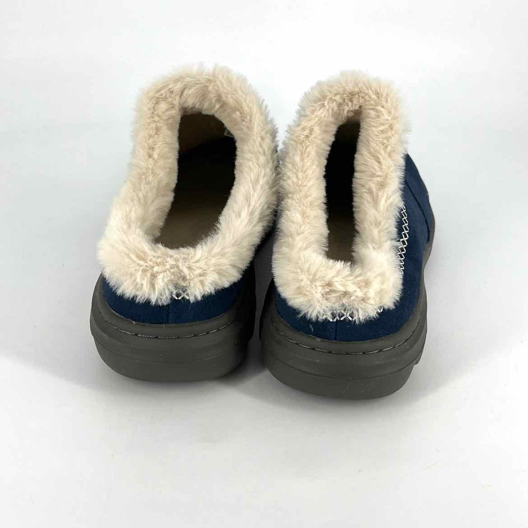 Shoe Size 9 Jambu Navy Faux Fur Clogs