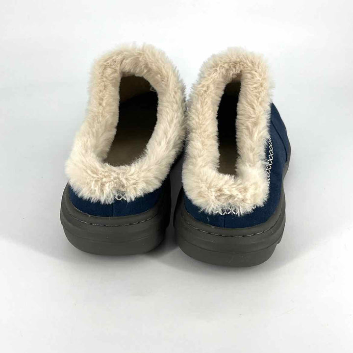 Shoe Size 9 Jambu Navy Faux Fur Clogs