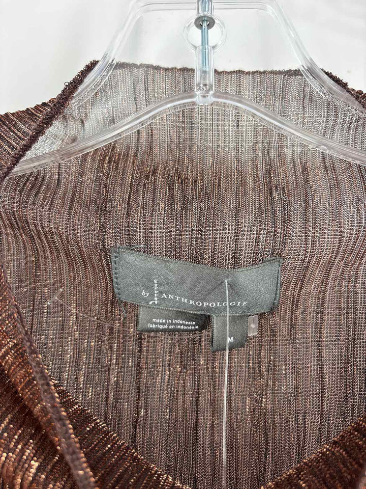 Size M Anthropologie Bronze Shirt