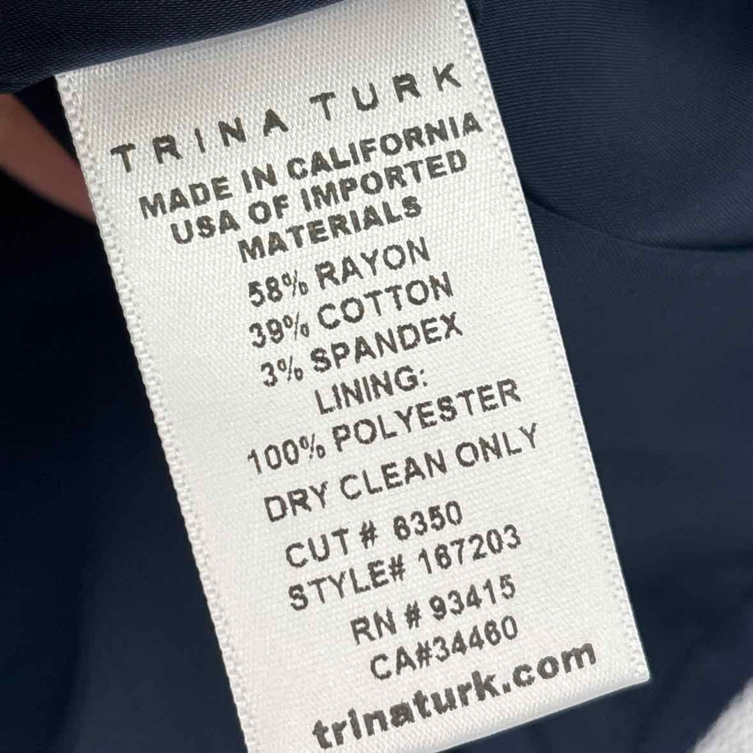 Size 2 TRINA TURK Navy Skirt