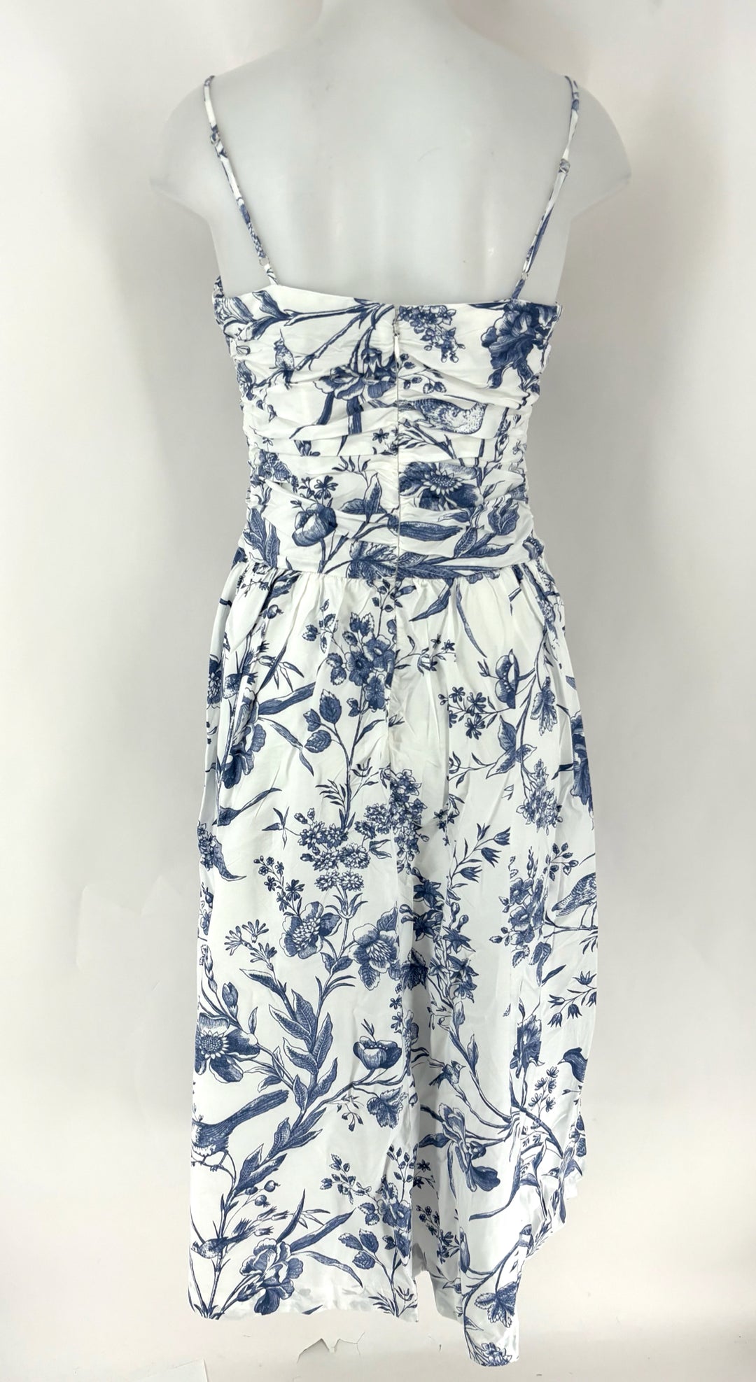 Size 6 LOFT White Print Dress