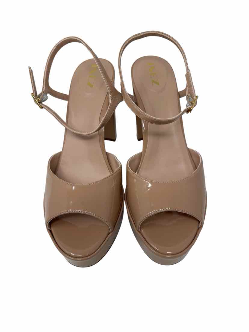 Shoe Size 8.5 Beige PATENT Pumps