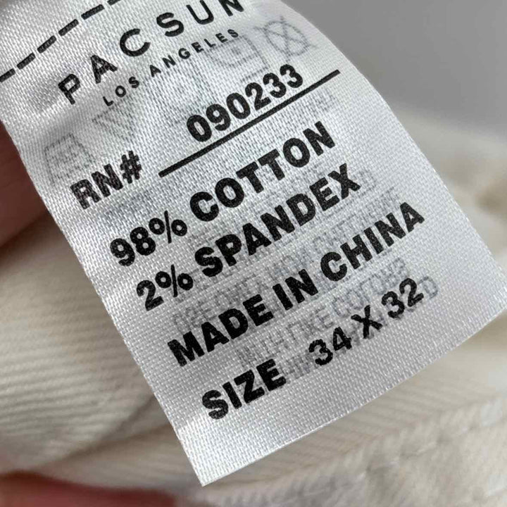 Size 34 Cream Jeans