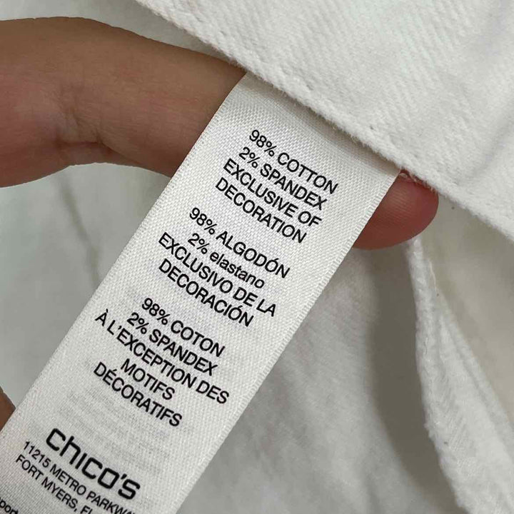 Size M Chico's White Vest