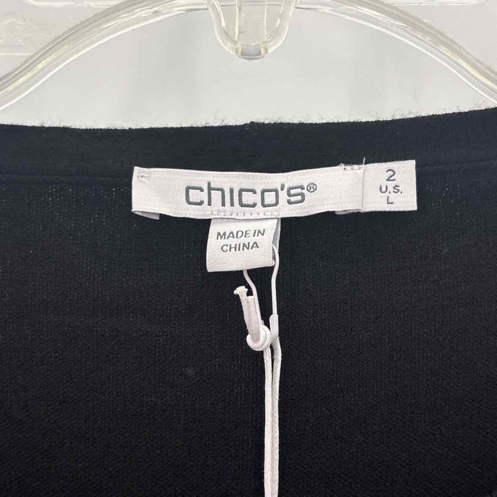 Size L Chico's Black Sweater