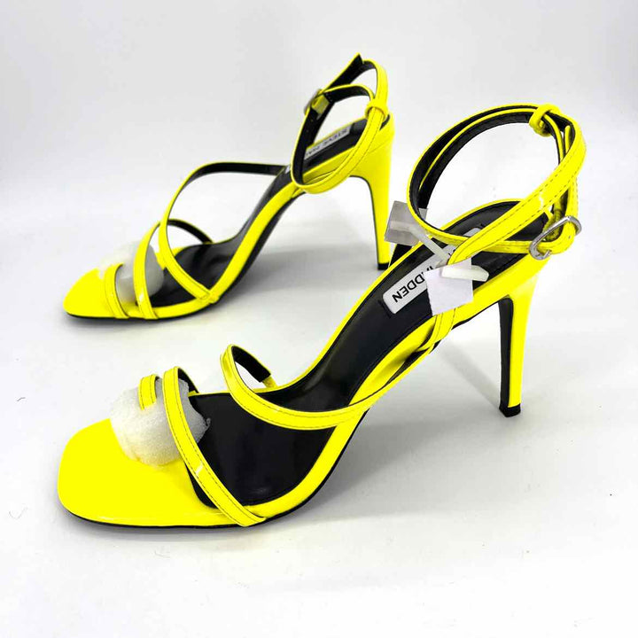 Shoe Size 10 Steve Madden Yellow PATENT Heels