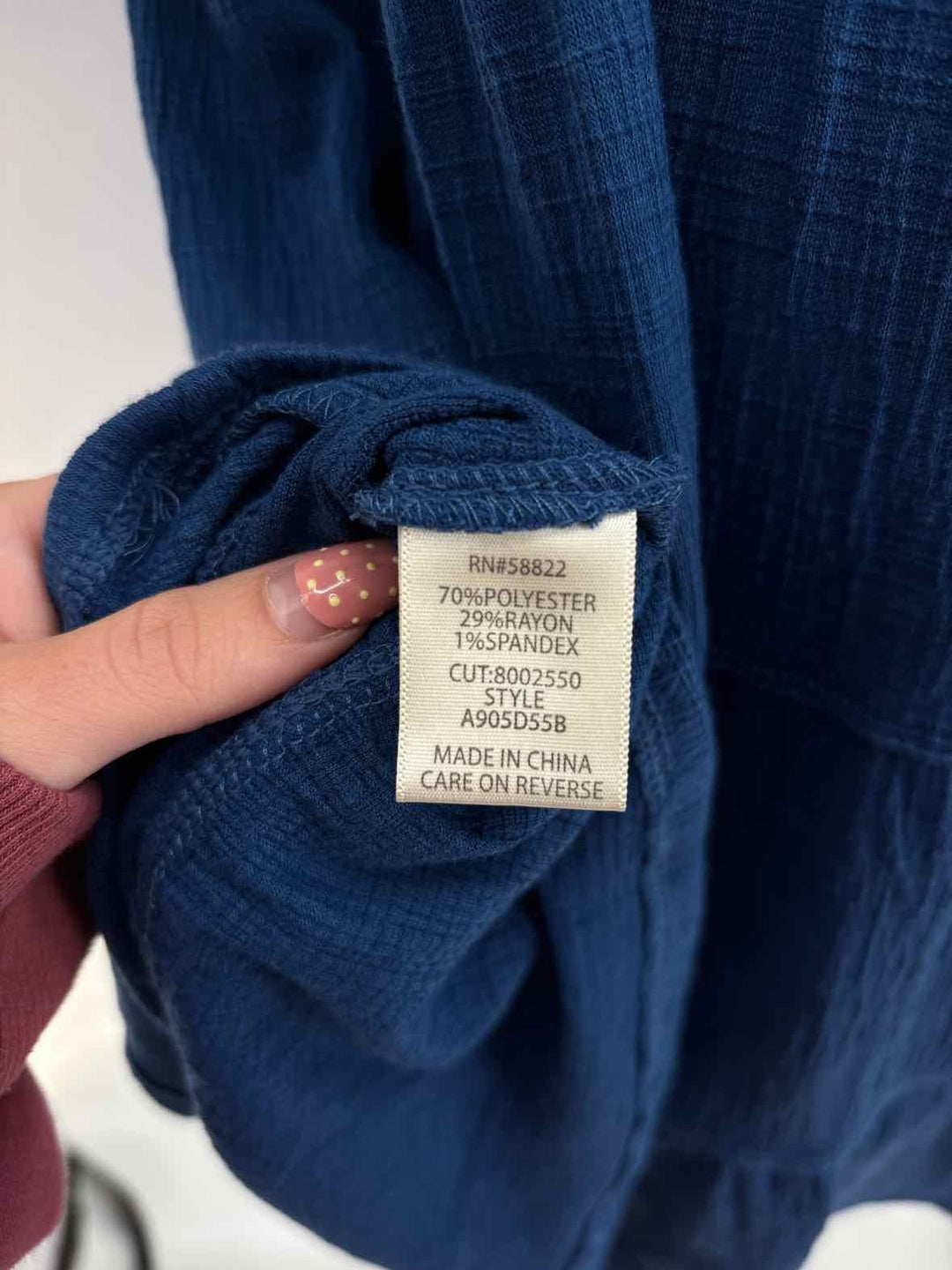 Size XL MAX STUDIO Blue Cotton Dress
