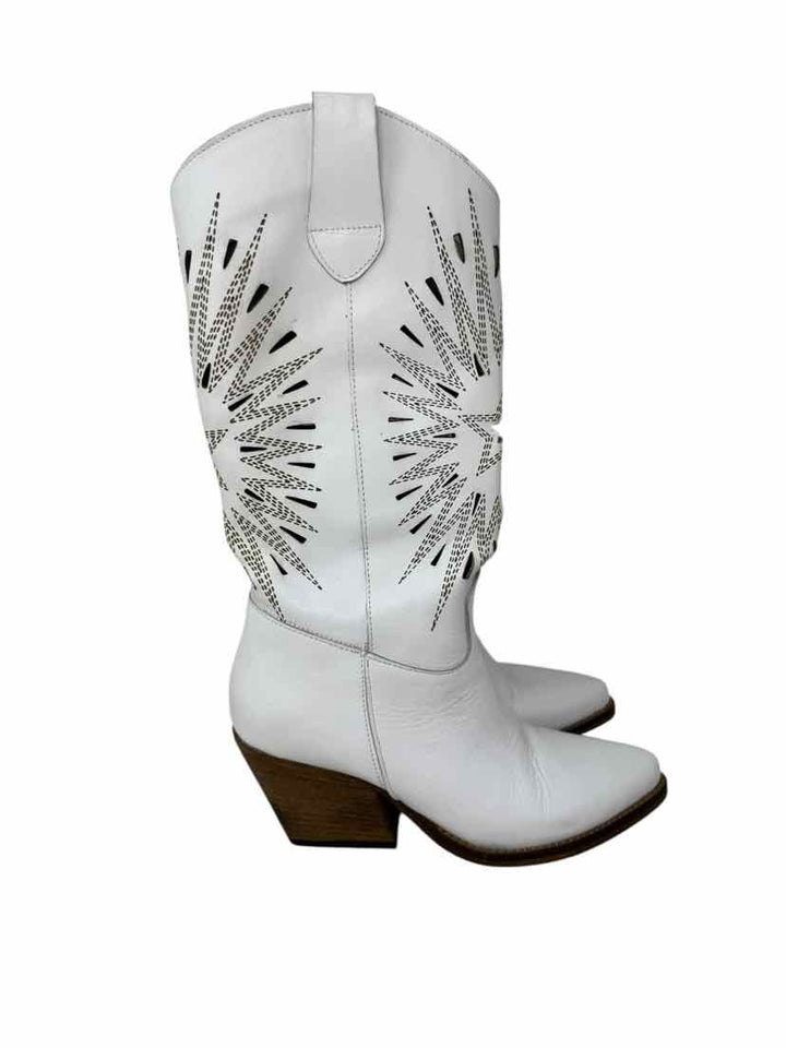 Shoe Size 37 White Boots