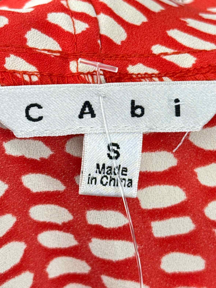 Size S CABI ORANGE PRINT Shirt