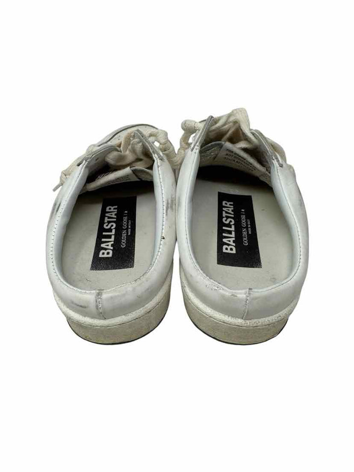 Shoe Size 39 GOLDEN GOOSE White Leather Sneakers