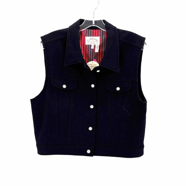 Size L Armani Navy Wool Vest