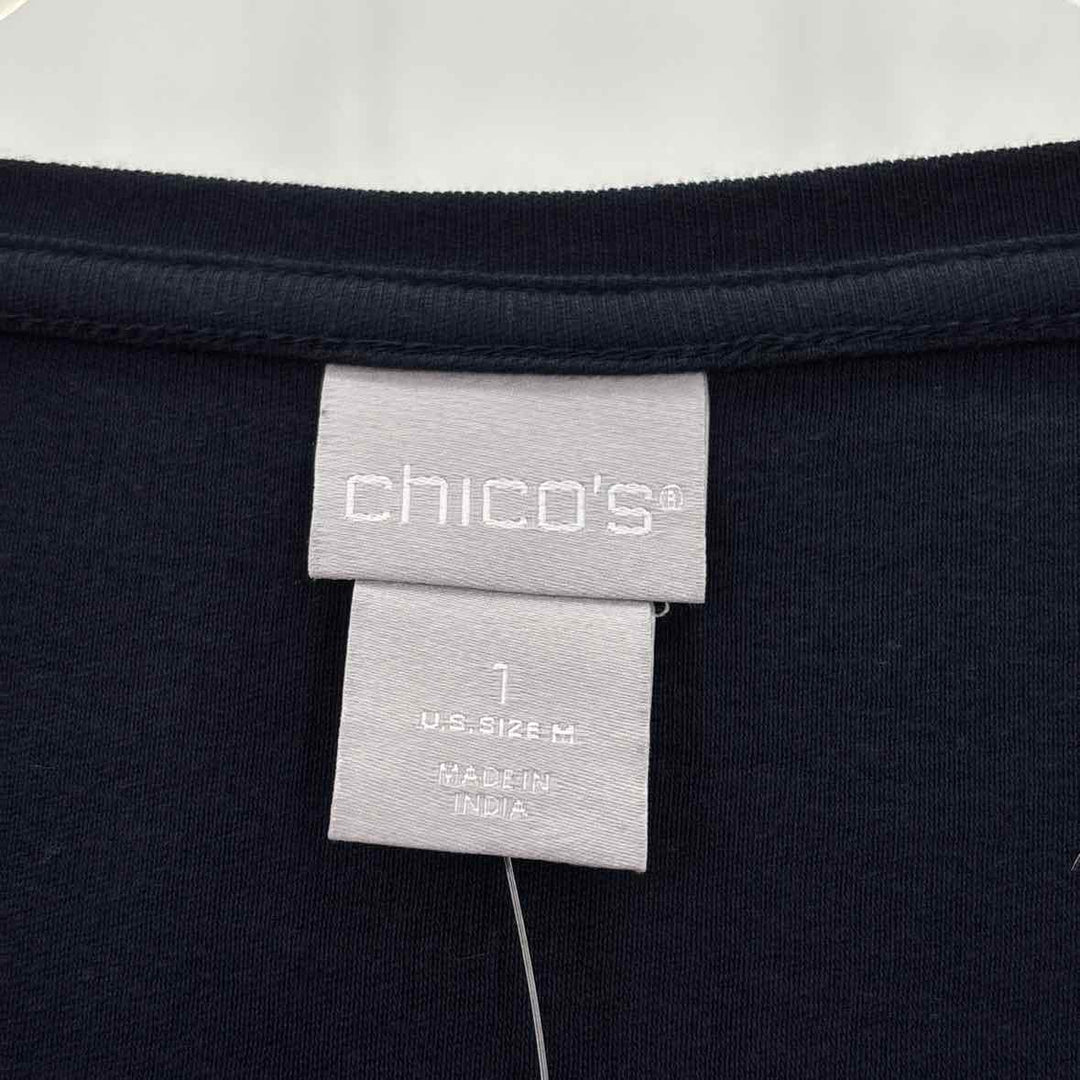 Size M Chico's Navy Shirt