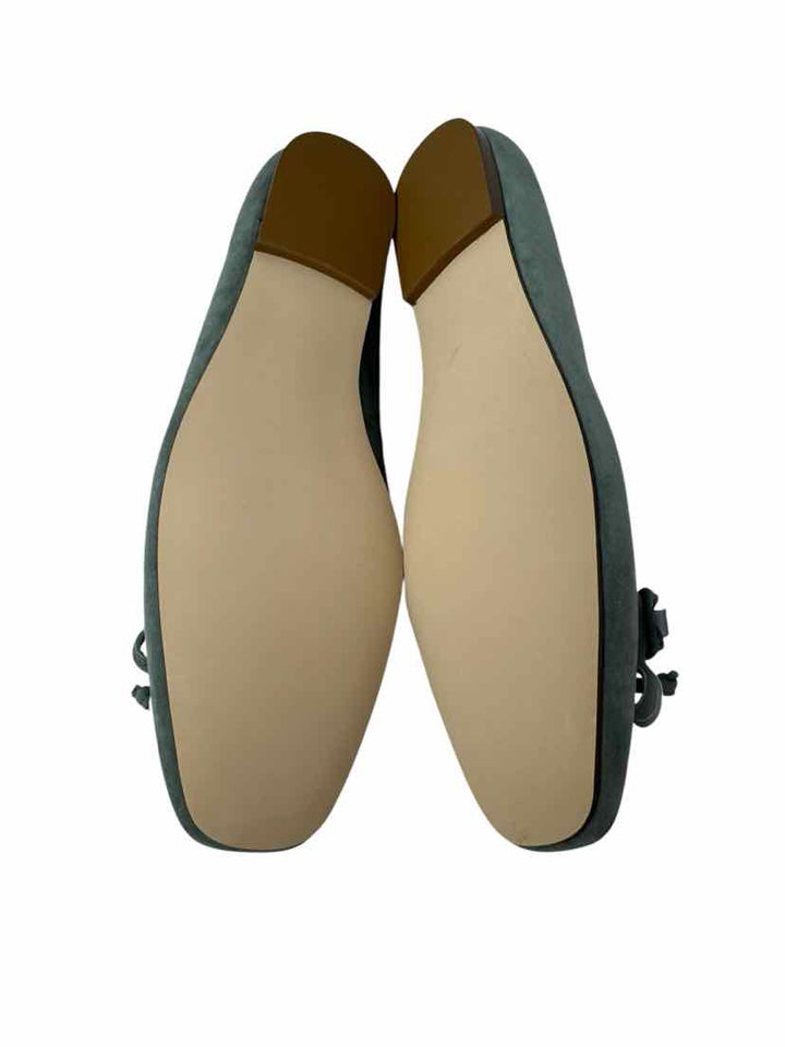Shoe Size 9.5 J JILL Green Suede Flats