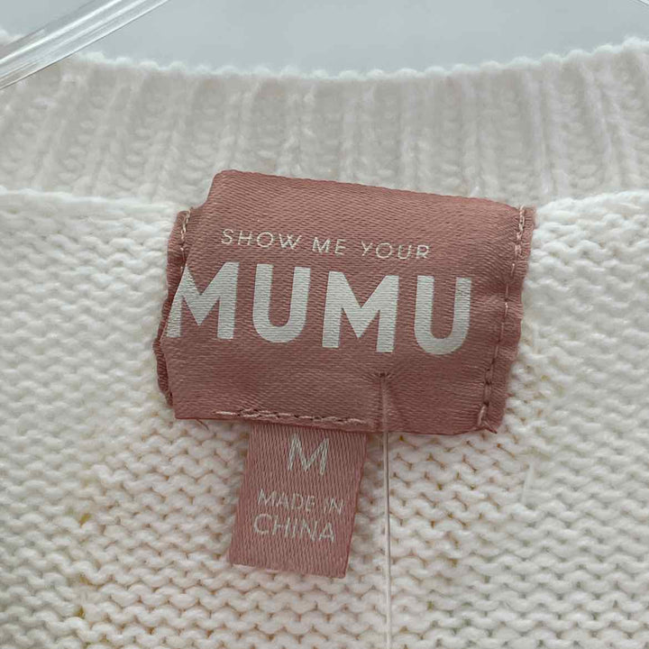 Size M SHOW ME YOUR MUMU Ivory Sweater