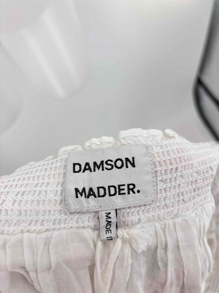 Size 12 White Print Shirt