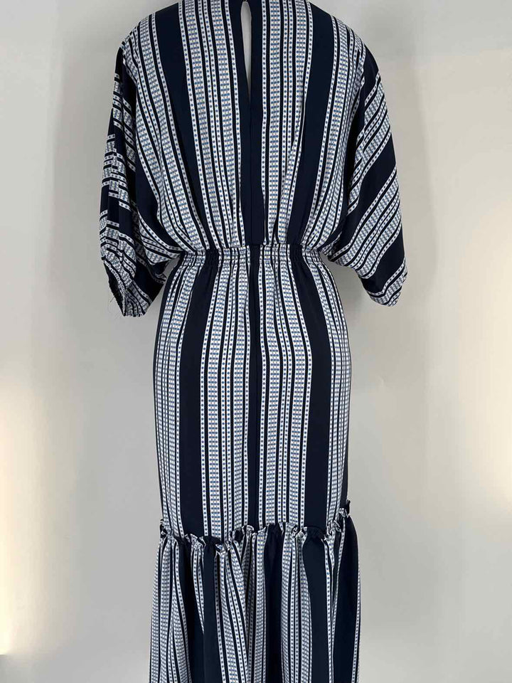 Size 12 TAYLOR Blue Print Dress