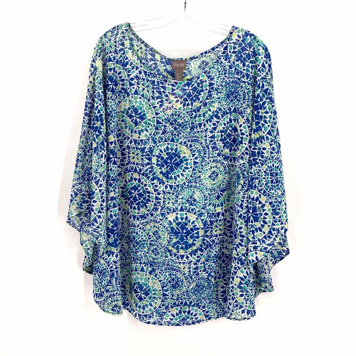 Size L/XL Chico's Blue Shirt