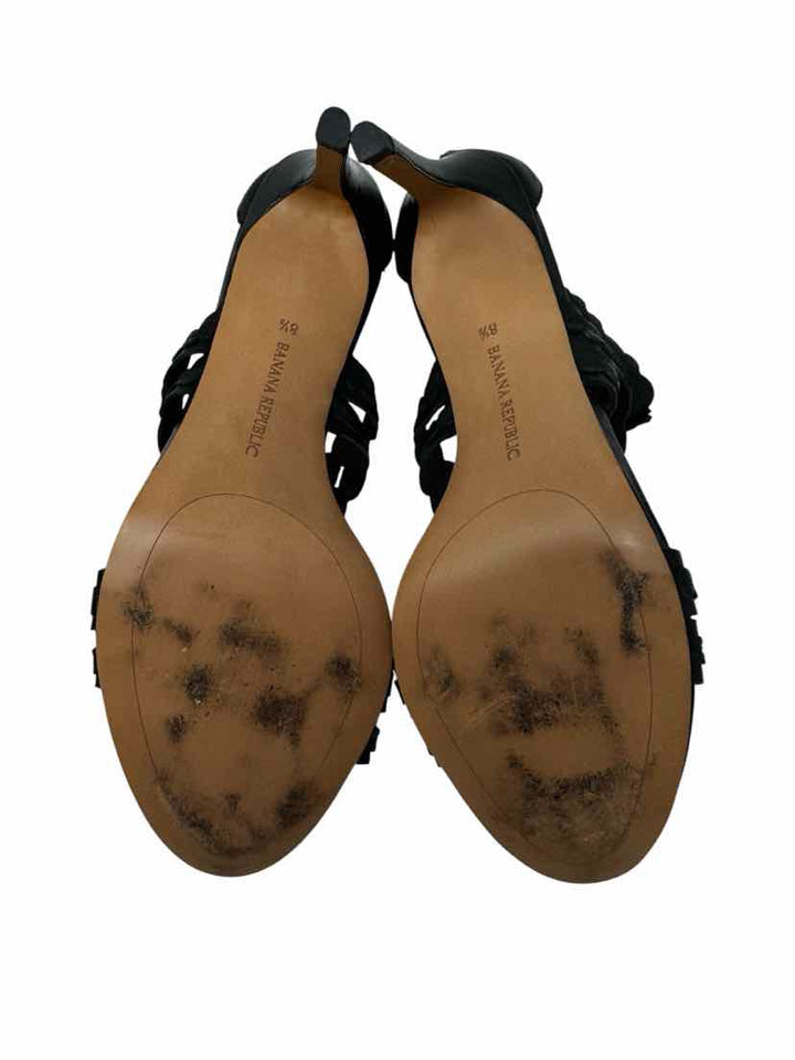 Shoe Size 8.5 Banana Republic Black Leather Sandals