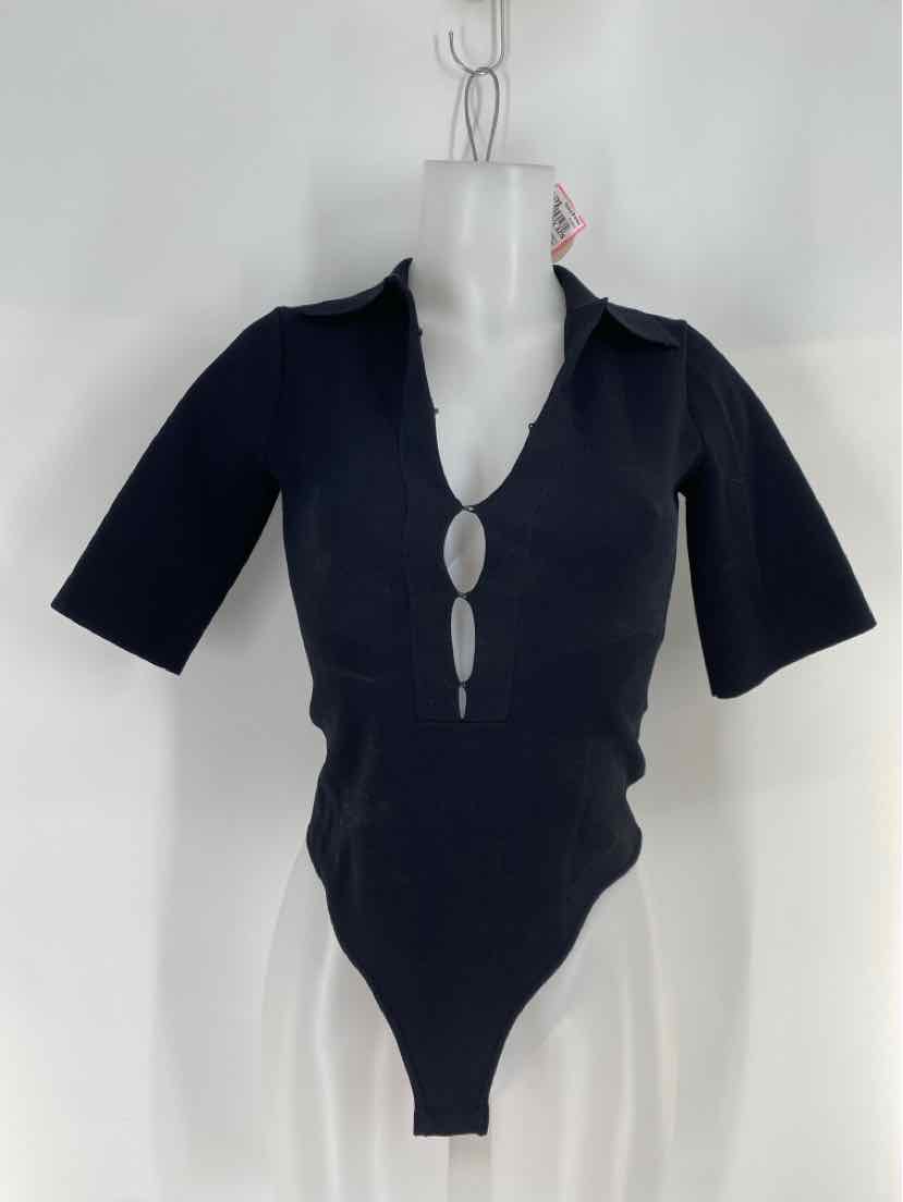 Size XXS Black Bodysuit