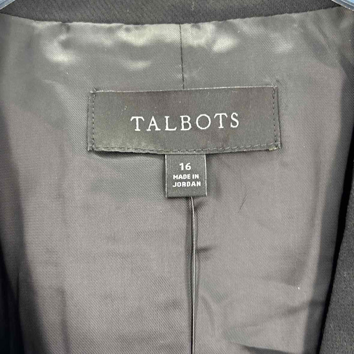 Size 16 Talbots Black Blazer