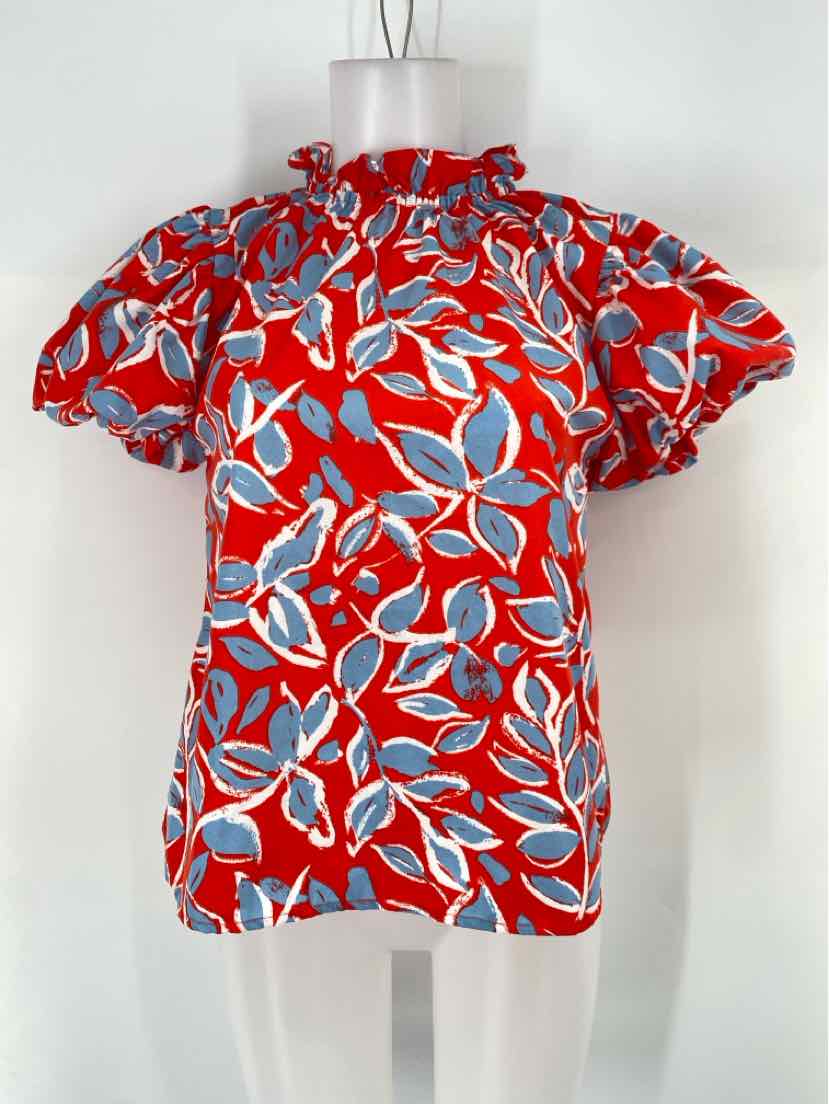 Size XS THML Red Print Shirt