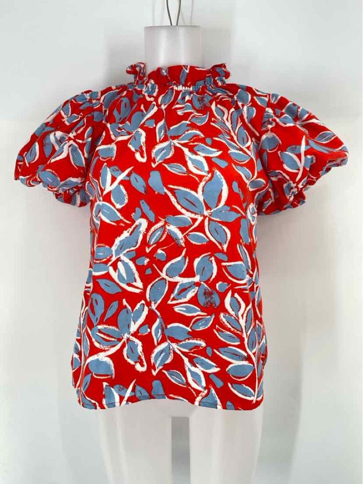 Size XS THML Red Print Shirt