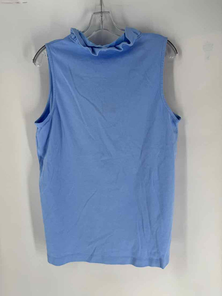 Size L CROWN & IVY Blue Shirt