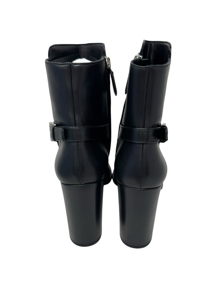 Shoe Size 38.5 PRADA Black Leather Luxury - Boots