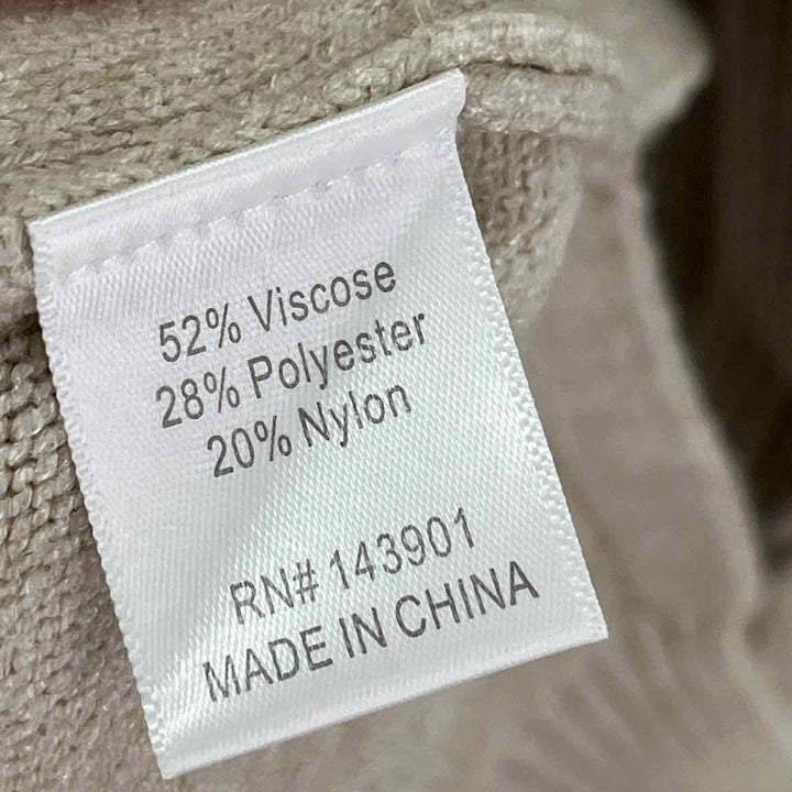 Size L/XL Beige Sweater